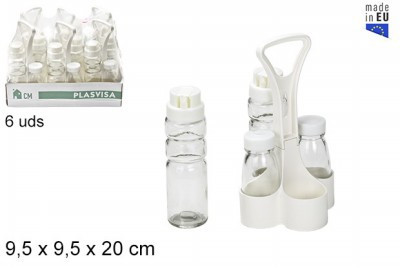 [8424906210844] SET 4 PEZZI OLIERA+SALIERA