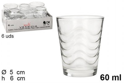 [8424906212671] SET 6 BICCHIERINI VENEZIA