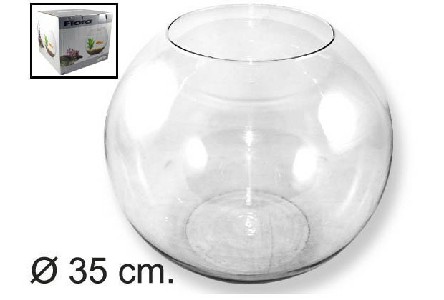 [8424906361683] BOCCIA PER PESCI IN VETRO D35CM