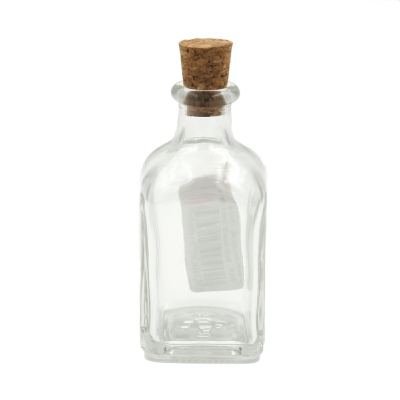 [8424906516939] BOTTIGLIA QUADRATA 50ML VETRO C/SUGHERO