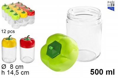 [8424906533684] BARATTOLO COP. FORMA PEPERONE 500ML