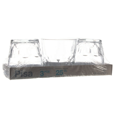[8424906534308] 3 BICCHIERI PISA 25CL