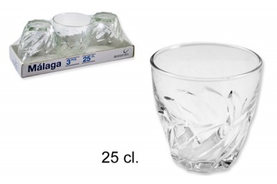 [8424906534315] 3 BICCHIERI MALAGA 25CL