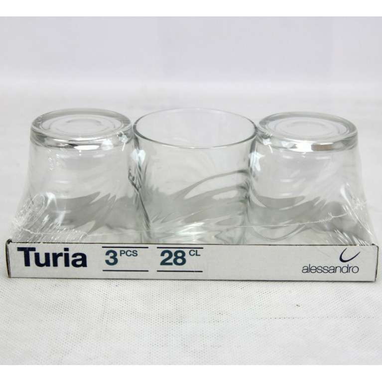[8424906534322] PACK 3 BICCHIERI TURIA 28CL