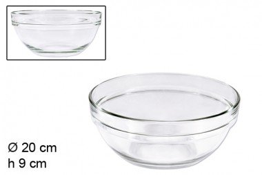 [8424906535459] BOWL DI VETRO 20CM