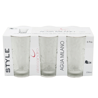 [8424906542082] BICCHIERE MILANO 230ML