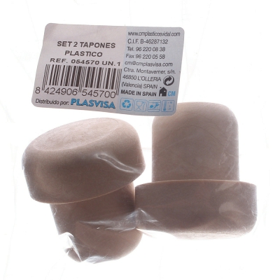 [8424906545700] 2 TAPPI IN PLASTICA