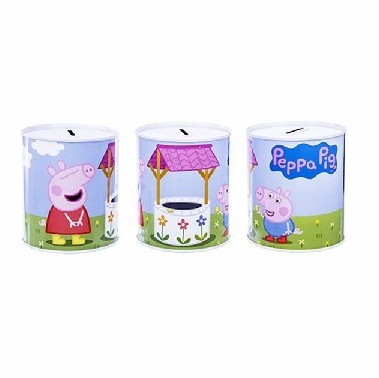 [8426842075693] SALVADANAIO IN METALLO PEPPA PIG 17CM