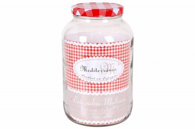 [8428141187909] BOTE VIDRIO 4L C/TAPA GALON 110