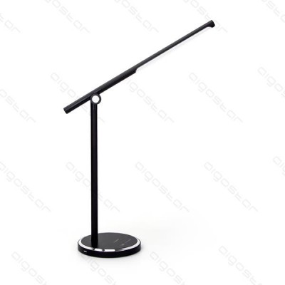 [8433325202743] LAMPADA LED DA SCRIVANIA PIEGHEVOLE NERA 8W 3000-6
