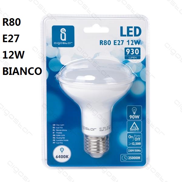 [8433340000966] LED A5 R80 E27 12W 6400K