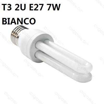 [8433340002359] LED B5 T3 2U 7W E27 6400K COATING