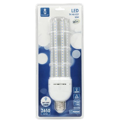 [8433340003875] LED B5 T4 4U 30W E27 6400K BIANCO