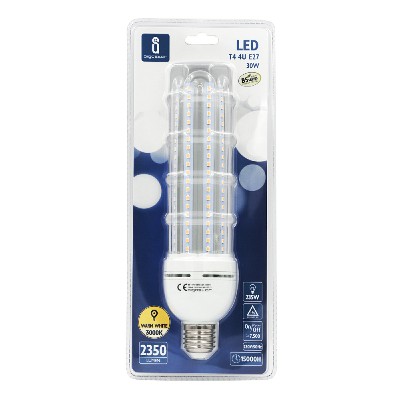 [8433340003882] LED B5 T4 4U 30W E27 3000K GIALLO