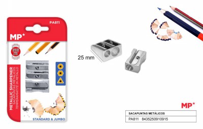 [8435250910915] TEMPERAMATITE DOPPIO FORO METAL + TEMPERAMATITE