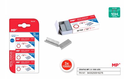 [8435250916276] PUNTI METALLINI N°10 CONF. 3*1000PZ