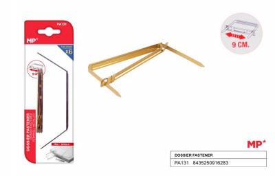 [8435250916283] FERMAFOGLI IN METALLO ORO 9CM 6PZ