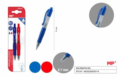 [8435250939114] PENNA GEL MINI 0.7MM 2PZ B/R