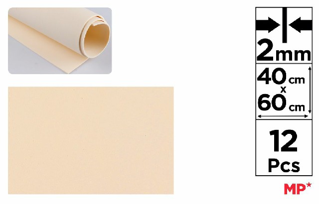 [8435250956159] GOMMA EVA 60X40CM SP 2MM CREMA