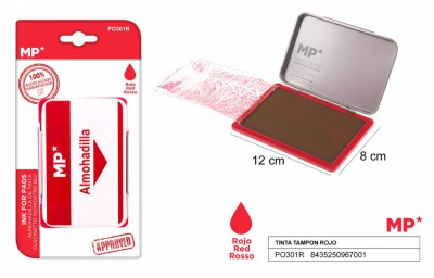 [8435250967001] TAMPONE PER TIMBRI 12X8CM ROSSO