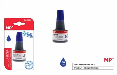 [8435250967025] INCHIOSTRO PER TIMBRI 30ML BLU