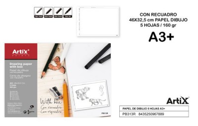 [8435250967889] ARTIX BLOCCO DISEGNO A3+ 5F CON CORNICE