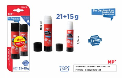 [8435250970124] COLLA STICK 2PZ 21G + 15G