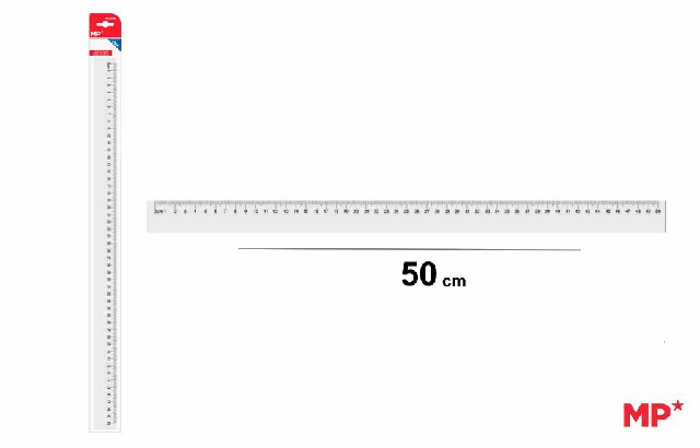 [8435250970179] RIGHELLO 50CM TRASPARENTE