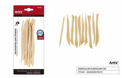 [8435250979219] ARTIX SPATOLE IN PLASTICA PER MODELLARE 10PZ