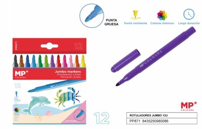 [8435250980086] PENNARELLI JUMBO CONF. 12 COLORI