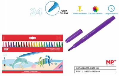[8435250980093] PENNARELLI JUMBO CONF. 24 COLORI