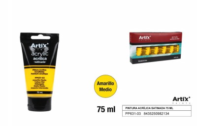 [8435250982134] ARTIX PITTURA ACRILICA 75ML GIALLO
