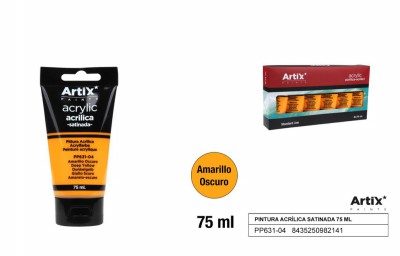 [8435250982141] ARTIX PITTURA ACRILICA 75ML GIALLO SCURO