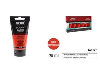 [8435250982196] ARTIX PITTURA ACRILICA 75ML ROSSO VERMIGLIO