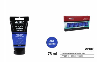 [8435250982257] ARTIX PITTURA ACRILICA 75ML BLU MARINO