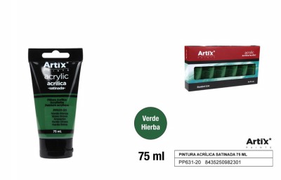 [8435250982301] ARTIX PITTURA ACRILICA 75ML VERDE PRATO