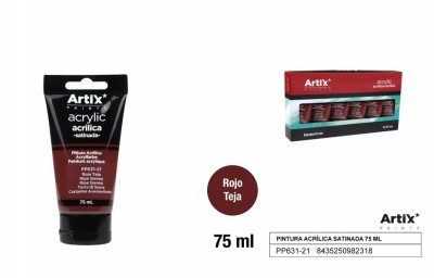 [8435250982318] ARTIX PITTURA ACRILICA 75ML TERRA DI SIENA