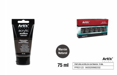[8435250982332] ARTIX PITTURA ACRILICA 75ML TERRA DI SIENA SCU