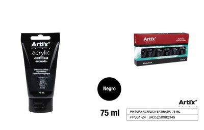 [8435250982349] ARTIX PITTURA ACRILICA 75ML NERO