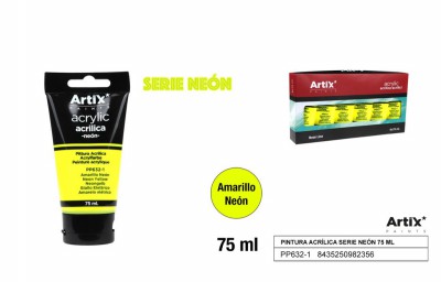 [8435250982356] ARTIX PITTURA ACRILICA 75ML GIALLO ELETTRICO