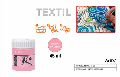 [8435250982684] ARTIX PITTURA PER TESSUTI 45ML ROSA PALLIDO