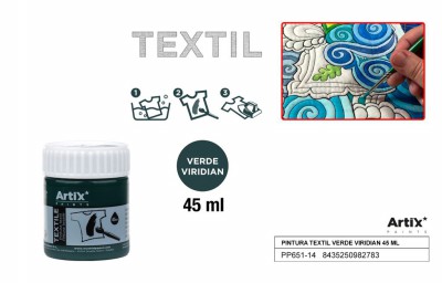 [8435250982783] ARTIX PITTURA PER TESSUTI 45ML VERDE VIRIDIANO