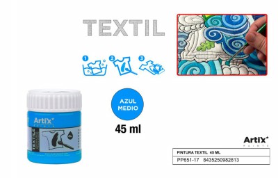 [8435250982813] ARTIX PITTURA PER TESSUTI 45ML BLU