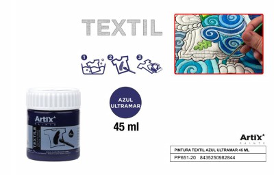 [8435250982844] ARTIX PITTURA PER TESSUTI 45ML BLU OLTREMARE