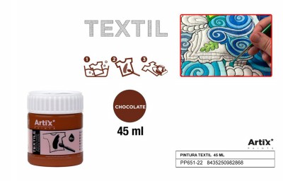 [8435250982868] ARTIX PITTURA PER TESSUTI 45ML CIOCCOLATO