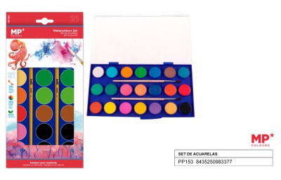 [8435250983377] ACQUERELLI SET 21 COLORI + PENNELLO