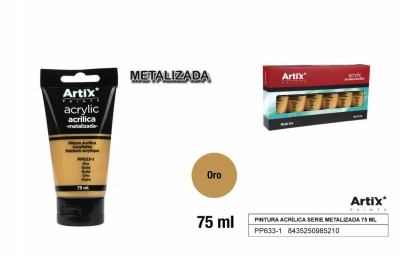[8435250985210] ARTIX PITTURA ACRILICA 75ML ORO METAL