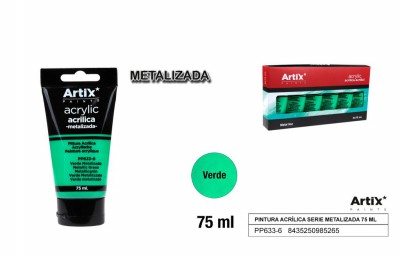 [8435250985265] ARTIX PITTURA ACRILICA 75ML VERDE METAL