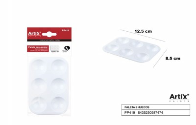 [8435250987474] ARTIX TAVOLOZZA RETTANGOLARE 19X13CM