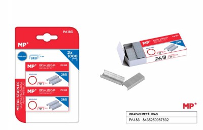 [8435250987832] PUNTI METALLICI 24/8 CONF. 2*1000PZ